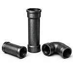 Труба чугун ВЧШГ RJ/ВРС Ду 200 L=6м раструбная с ЦПП - фото