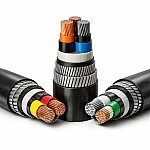 Бронированный кабель медный безгалогенный марки ВБШвнг(А)-LS 4х50 1 кВ - фото