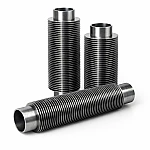 Стальная оребренная труба 22х3/1х9/5 мм ст3 - фото