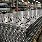 Лист стальной перфорации Rv 2.0-3.5 0.7х1000х2000 мм 08пс ГОСТ Р 58602-2019 - фото