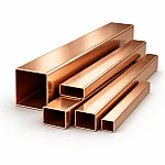 Медная прямоугольная труба 4х8х1х1 мм М0б ГОСТ 16774-2015 - фото