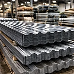 Стальной профилированный лист Н57-750-0.6 57х0.6 мм Ст3пс ГОСТ 24045-2016 - фото