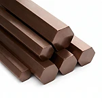 Шестигранник бронзовый 5 мм БрБ2 ГОСТ 15835-2013 - фото