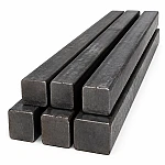 Квадрат стальной горячекатаный 6х6х2000 мм Ст3сп ГОСТ 2591-2006 - фото